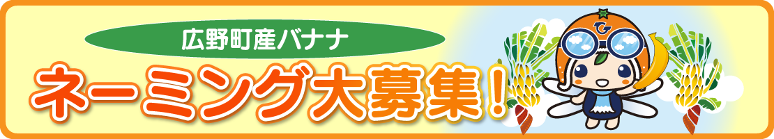 広野町産バナナ ネーミング大募集